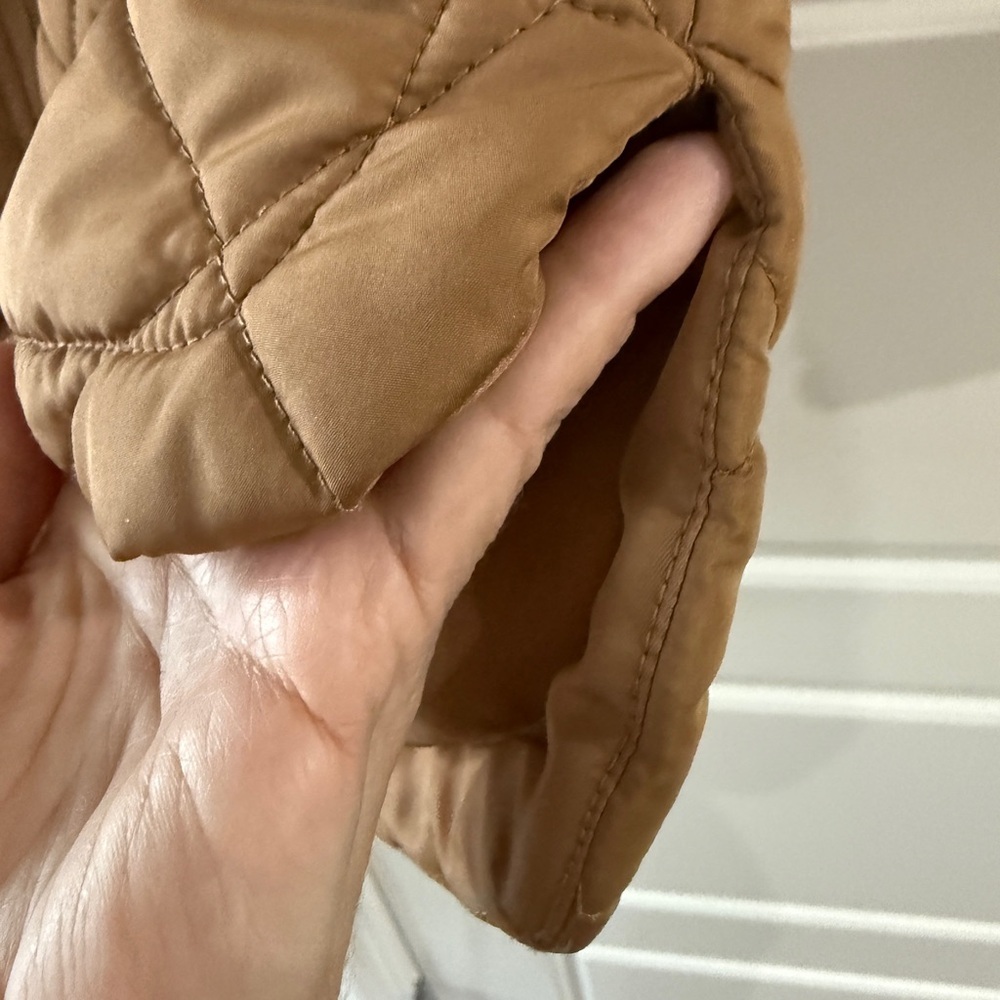 Lands' End Women's XS Brown Quilted Hooded Puffer Top Rated - Picture 4 of 6